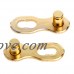 YDZN Bicycle Chain Link Connector  11 Speed Quick Master Link Joint Clip (2 Pcs Gold) - B072VKMW3K